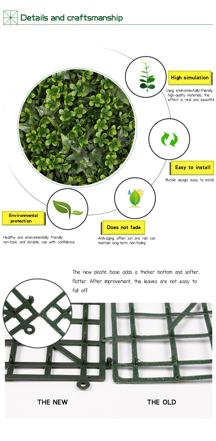 Manusia hidup Eco-Firendly buatan dinding rumput untuk dekorasi taman daun latar belakang untuk dekorasi rumah