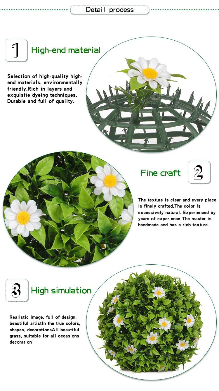 artificial ball with flower