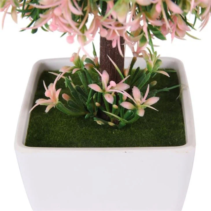 Newest Artificial Greenery Bonsai For Desk Decoration