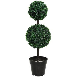 Pohon Plastik Boxwood Bola Buatan