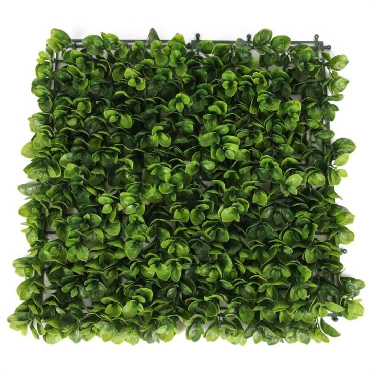 Boxwood buatan Panel Hedge Mats Plastik Rumput Tanaman Dinding